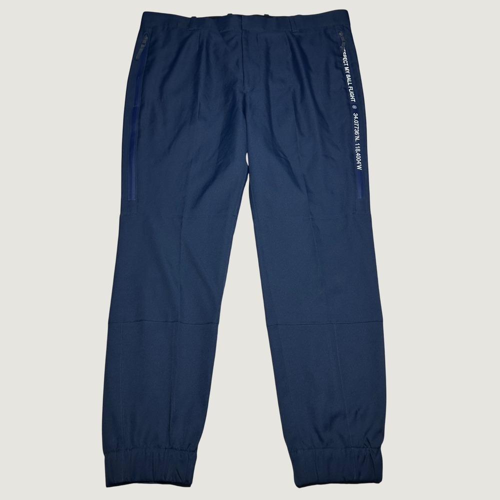 G/FORE Golf Joggers Mens 38 Performance Tech Active Respect My Ball Flight Navy